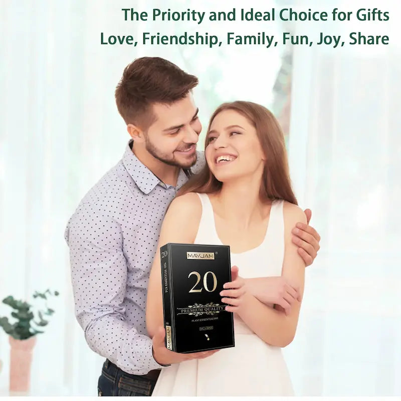 20-piece pure natural essential oils gift box for diffuser- at Ataraxia Attire