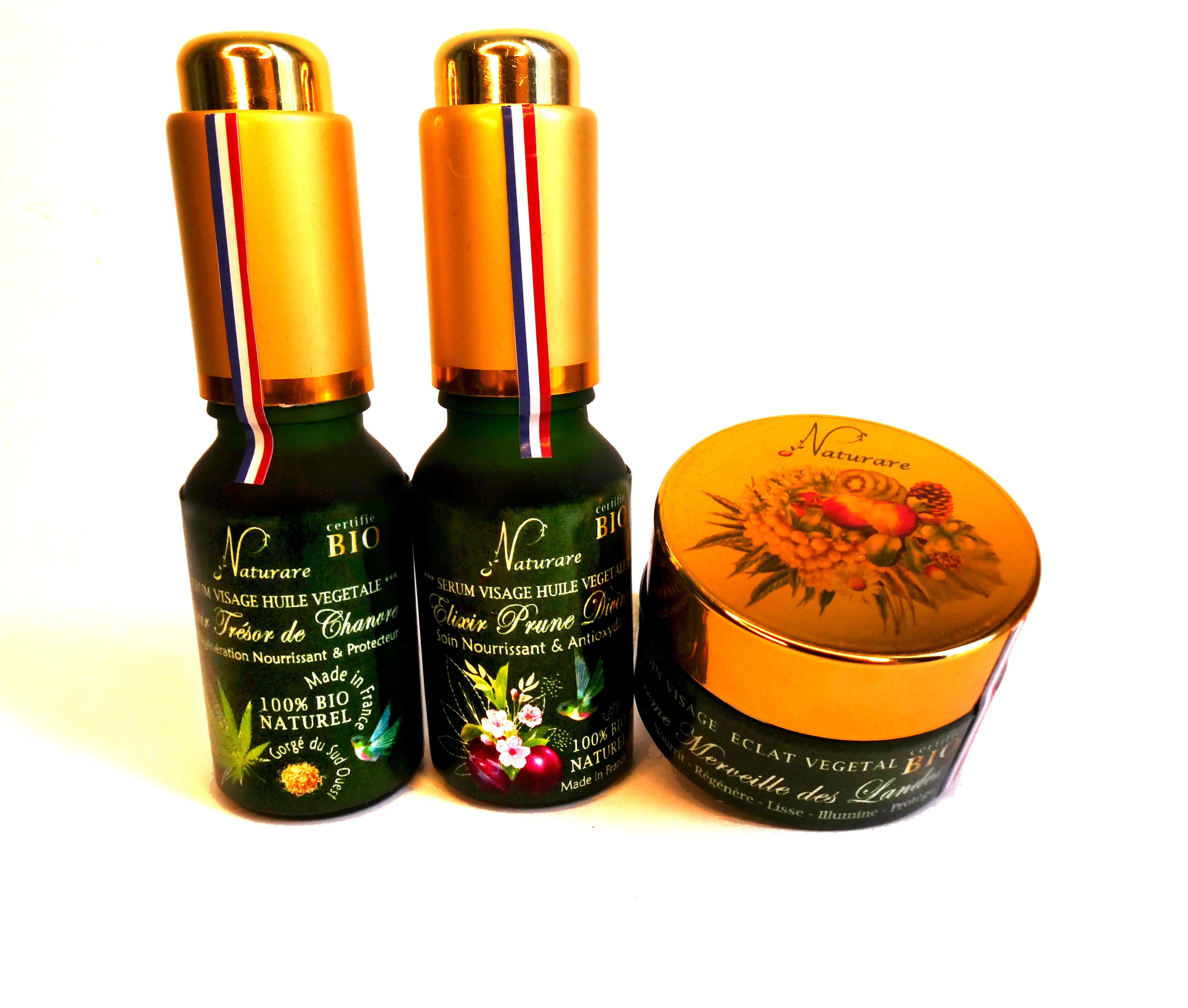 Travel-pack French organic skincare set by Amber Nemesis