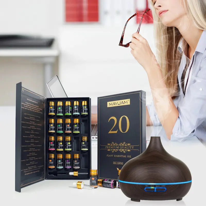 20-piece pure natural essential oils gift box for diffuser- at Ataraxia Attire