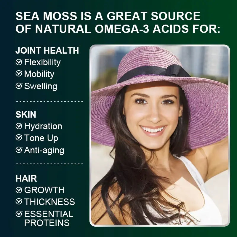 BEWORTHS organic sea moss capsules for immunity and thyroid support - Available at Ataraxia Attire 
