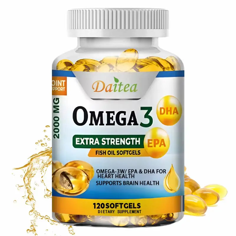 Omega 3 fish oil supplement 2000mg for nerves and joint health  – Available at Ataraxia Attire