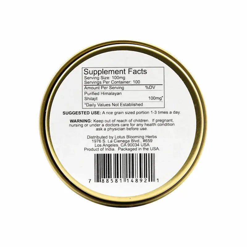 Authentic Himalayan Shilajit 10g natural resin supplement  – Available at Ataraxia Attire