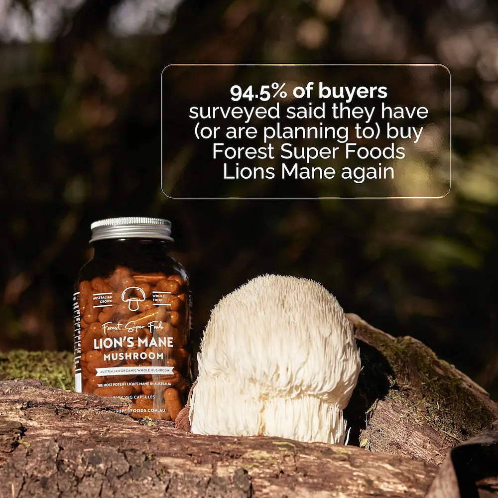 Forest Super Foods Lion's Mane mushroom supplement front view